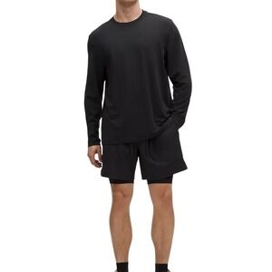 Lululemon Men's Running Shorts Athletic Gym Workout Black Large No tag $88